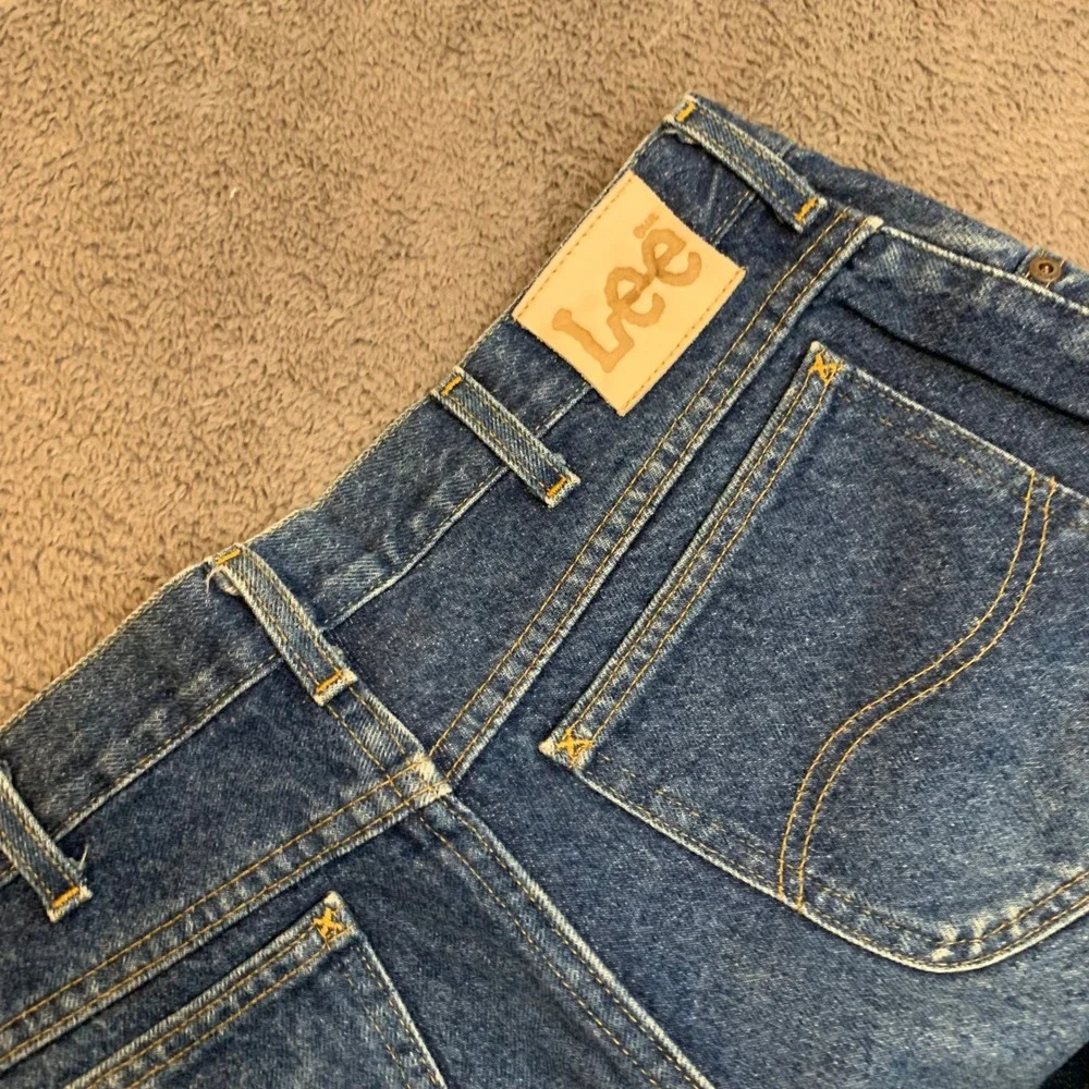 Vintage 90s Lee Riders Mens Straight Leg Jeans Medium Wash Blue Denim 35x30